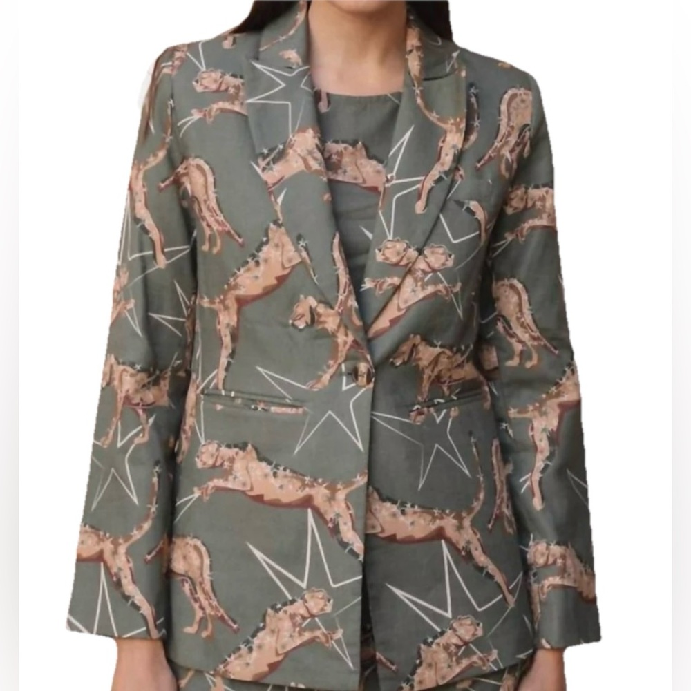 Las Surenas Leopard Stars Blazer | XL | New With Tags